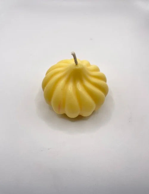 Yellow Pumpkin Charm pumpkin-shaped soy wax candle