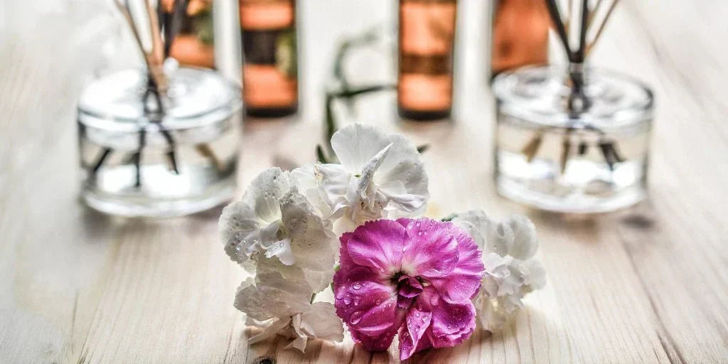 Scented candles for creating a calm and cosy atmosphere at home