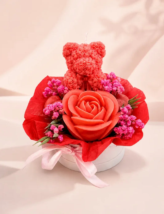 Sweet Mini Wax Flower Gift Box