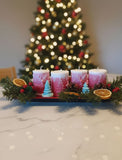 Christmas Harmony Candle Centrepiece