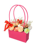 Elegant Wax Flower Purse Bouquet