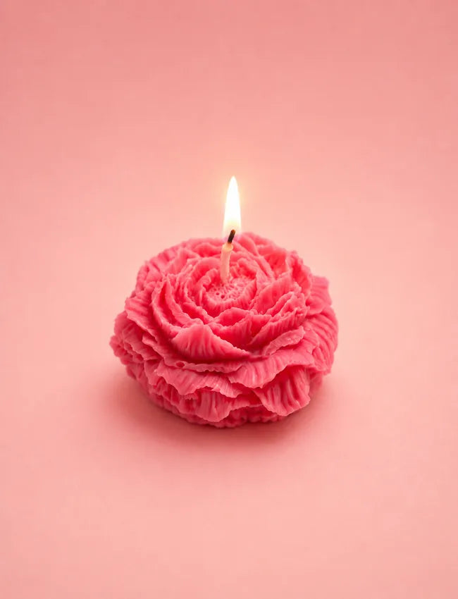 Petal Whisper - Rose-Shaped Soy Wax Candle