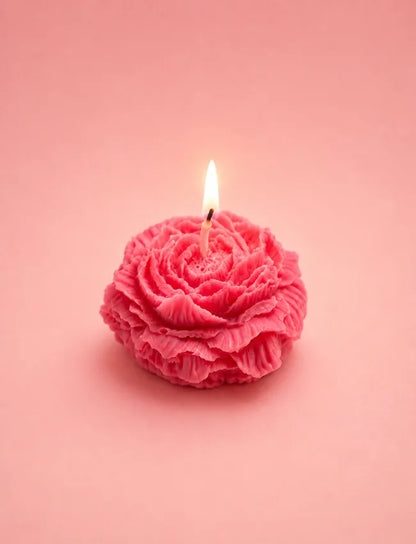 Petal Whisper - Rose-Shaped Soy Wax Candle