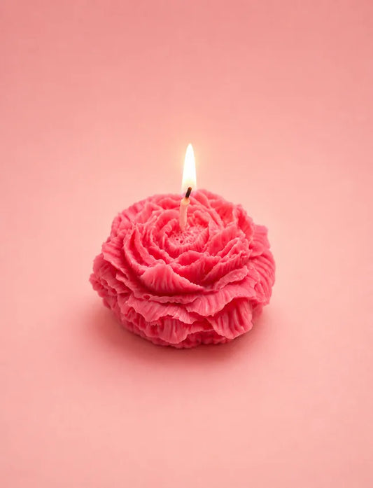 Petal Whisper - Rose-Shaped Soy Wax Candle
