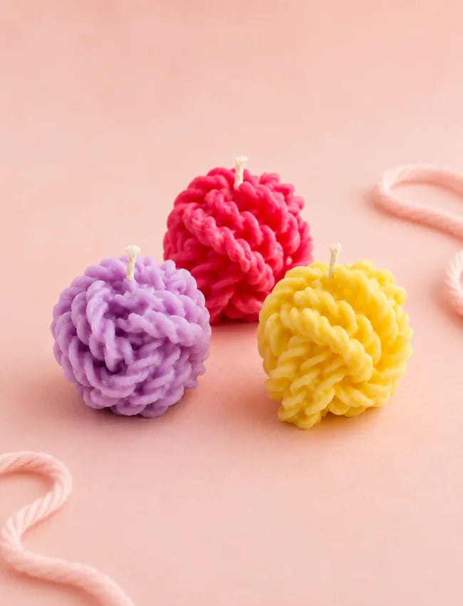 Knitted Charm - Textured Soy Wax Candle