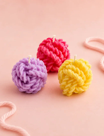 Knitted Charm - Textured Soy Wax Candle
