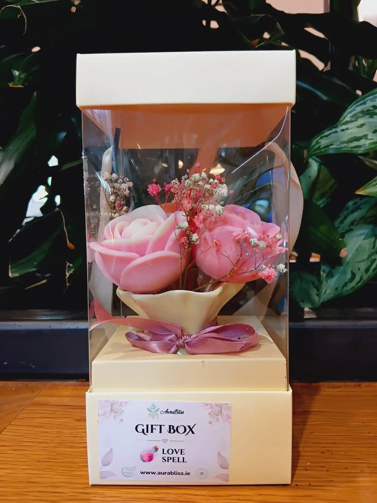 Wax Rose Bouquet Gift Box