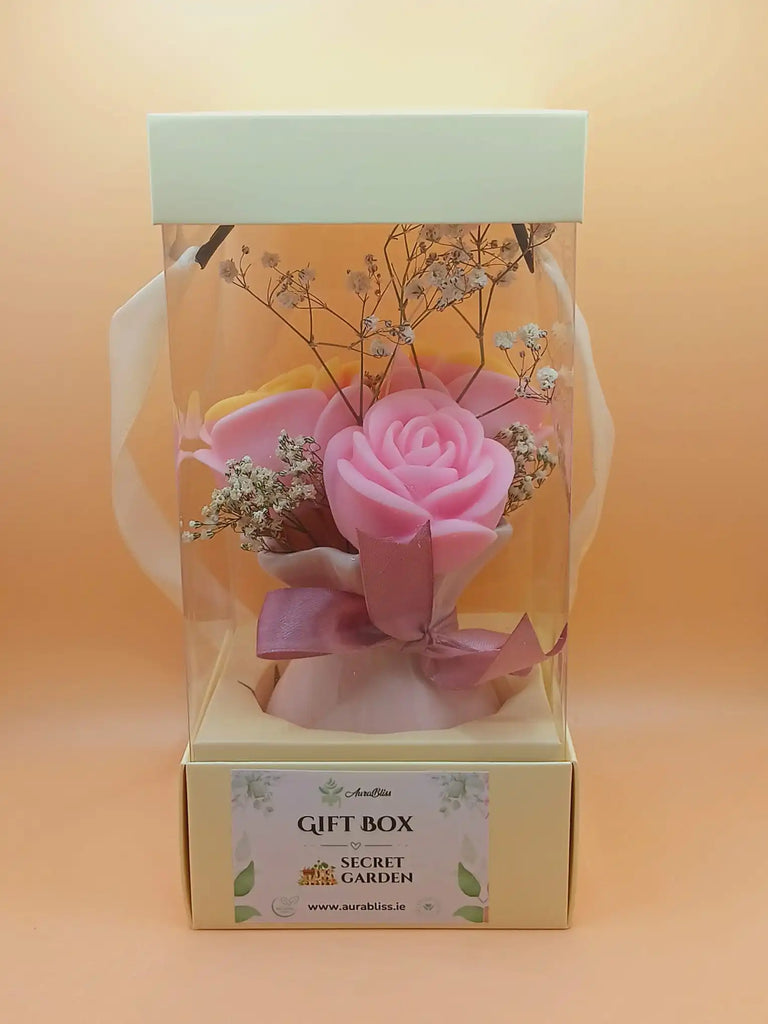 Wax Rose Bouquet Gift Box