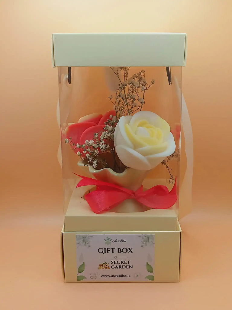 Wax Rose Bouquet Gift Box