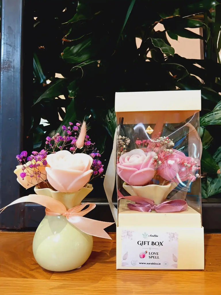 Wax Rose Bouquet Gift Box