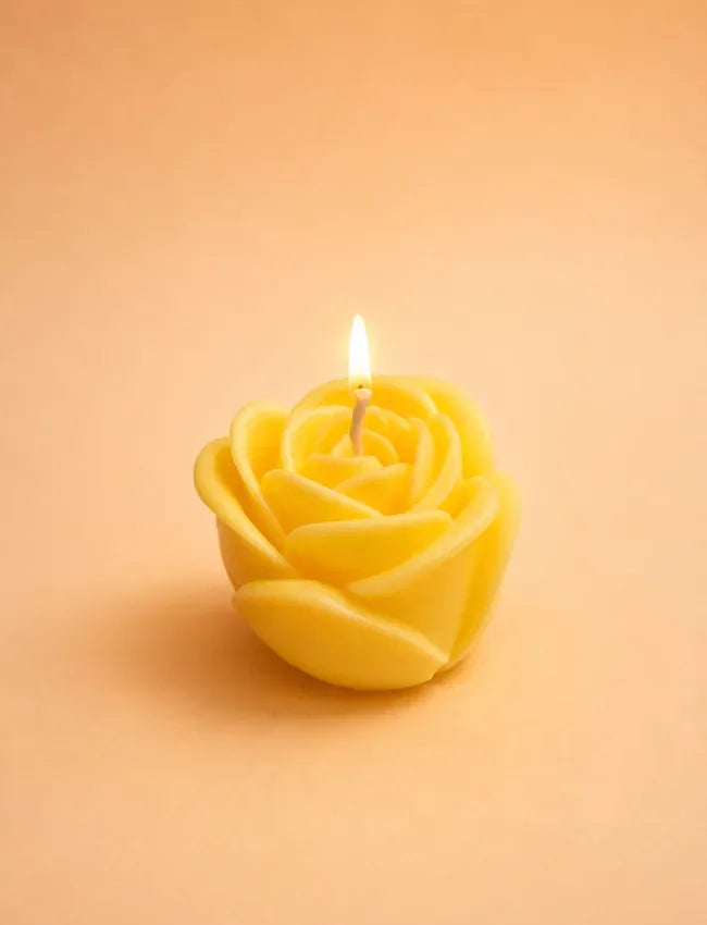 Rose Elegance - Rose-Shaped Soy Wax Candle