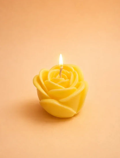 Rose Elegance - Rose-Shaped Soy Wax Candle
