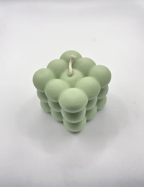 Bubble Bliss Soy Candle in Green