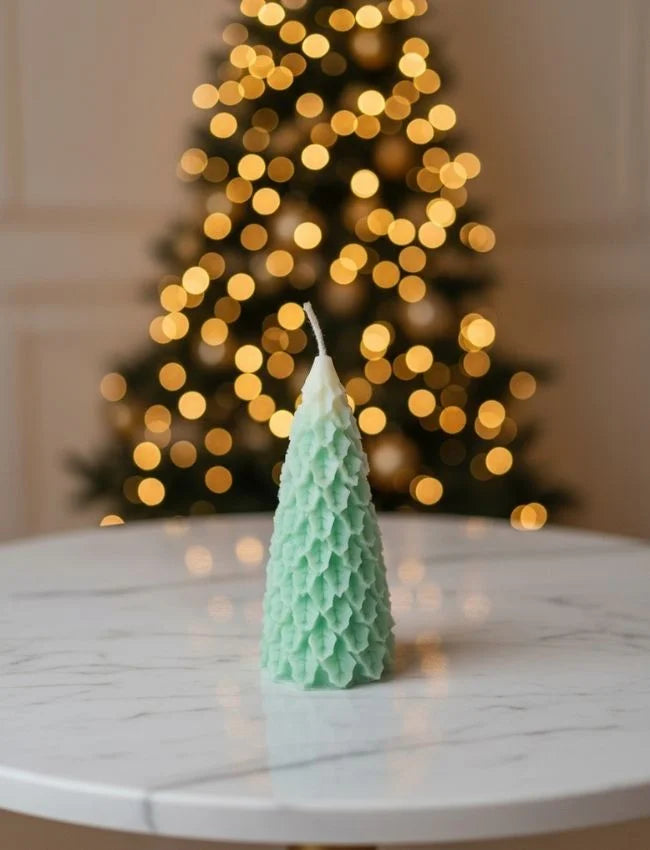 Green Christmas Tree soy candle