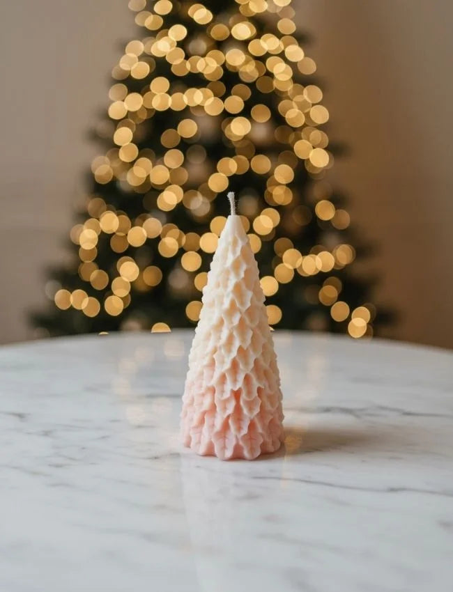 Handcrafted Christmas Tree soy candle