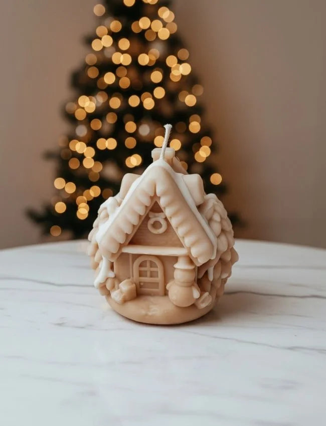 Handcrafted Gingerbread House soy candle