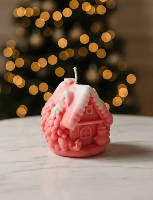 Gingerbread House soy candle for Christmas