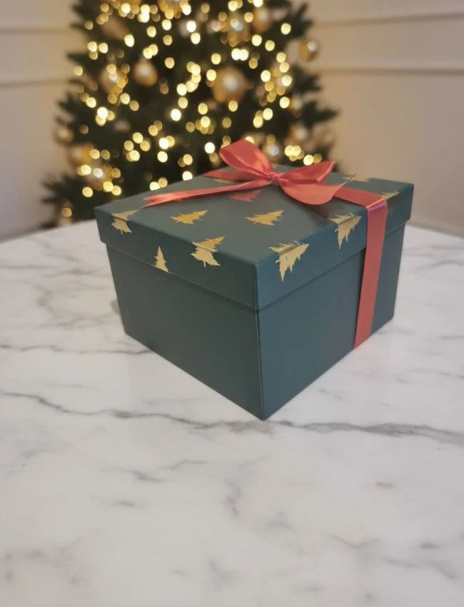 Natural soy wax Santa and Snowman Candle Gift Box