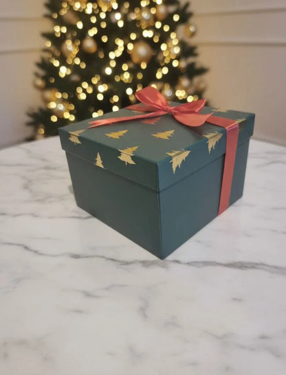 Natural soy wax Santa and Snowman Candle Gift Box