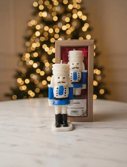 Blue Nutcracker Candle Gift Box