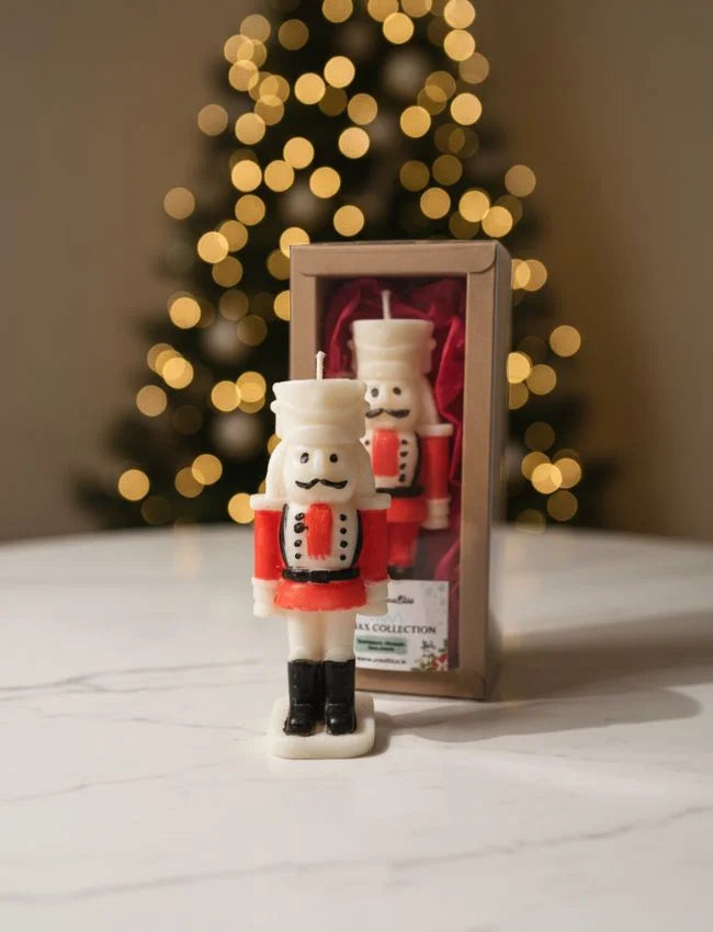 Red Nutcracker Candle Gift Box
