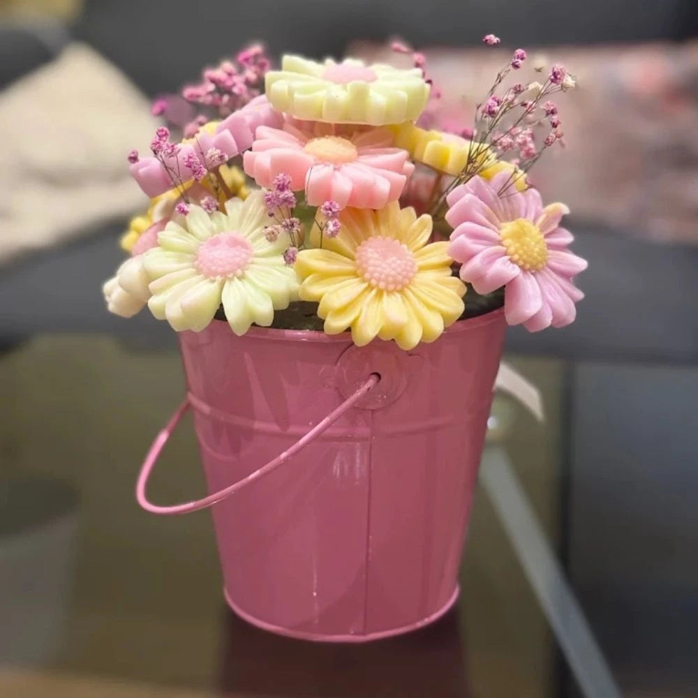What exactly is a wax flower bouquet?
