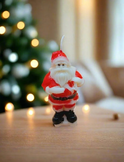 Handcrafted Santa Claus Christmas candle