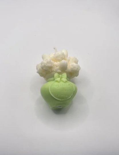 White Spring Blossom floral soy wax candle
