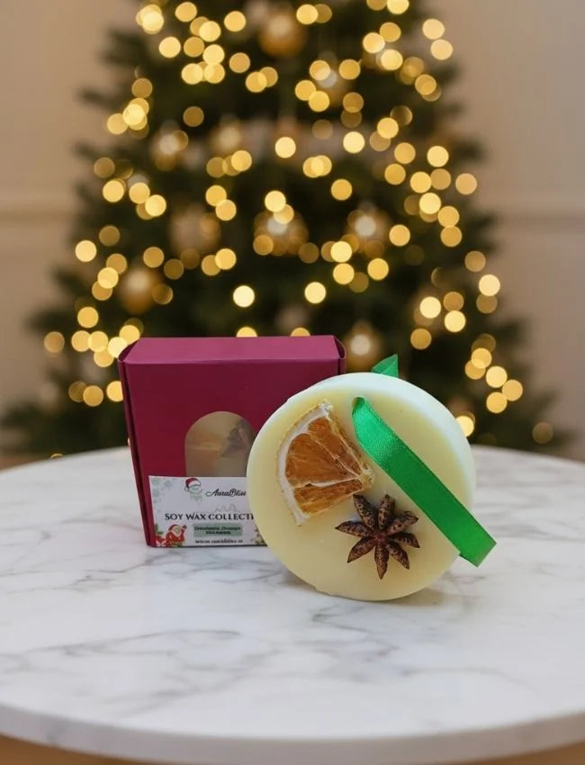 Winter Glow wax disc hanging display