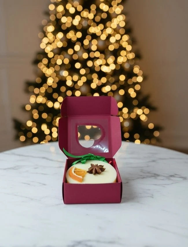 Winter Glow scented wax disc with dried orange and star anise